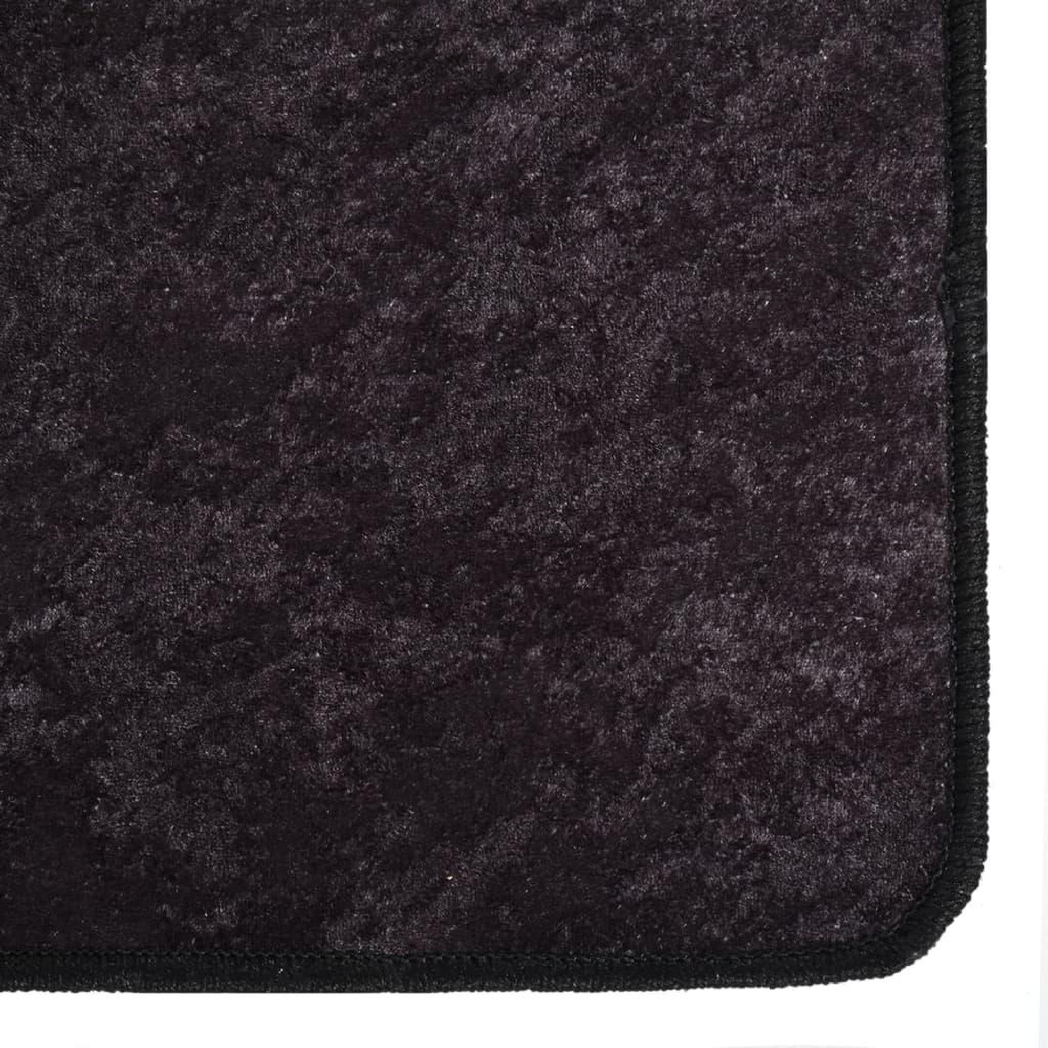 Voir la diapositive 2 : VIDAXL Tapis lavable antiderapant 80x150 cm Anthracite