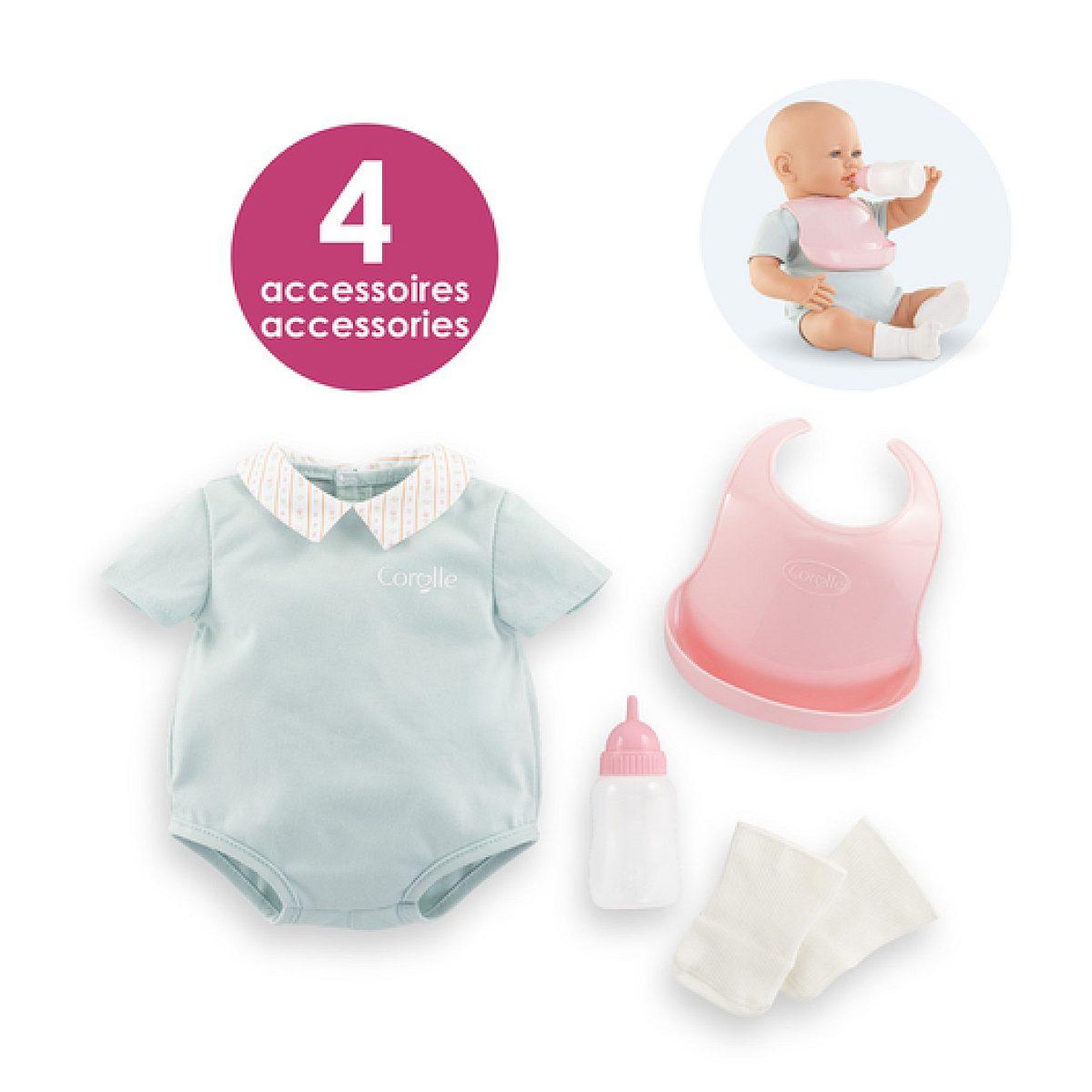 Voir la diapositive 2 : Corolle Bb42 coffret layette nouveau-ne