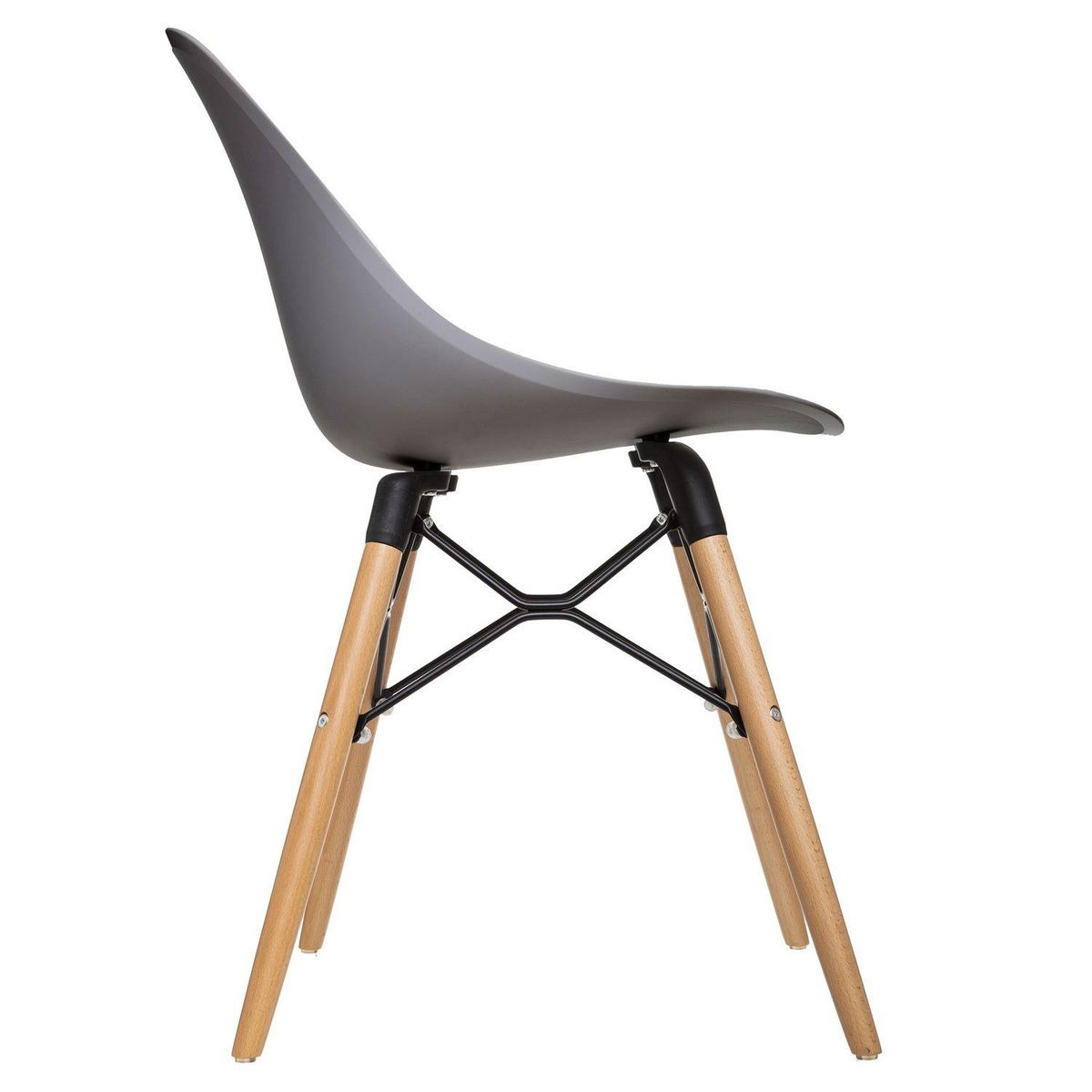 TOILINUX Lot de 4 Chaises Ezra en Polypropylène