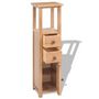 Voir la diapositive 4 : VIDAXL Etagere d'angle 26x26x94 cm Bois de chene massif