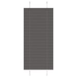 VIDAXL Store plisse noir 55x100 cm largeur du tissu 54,4 cm polyester