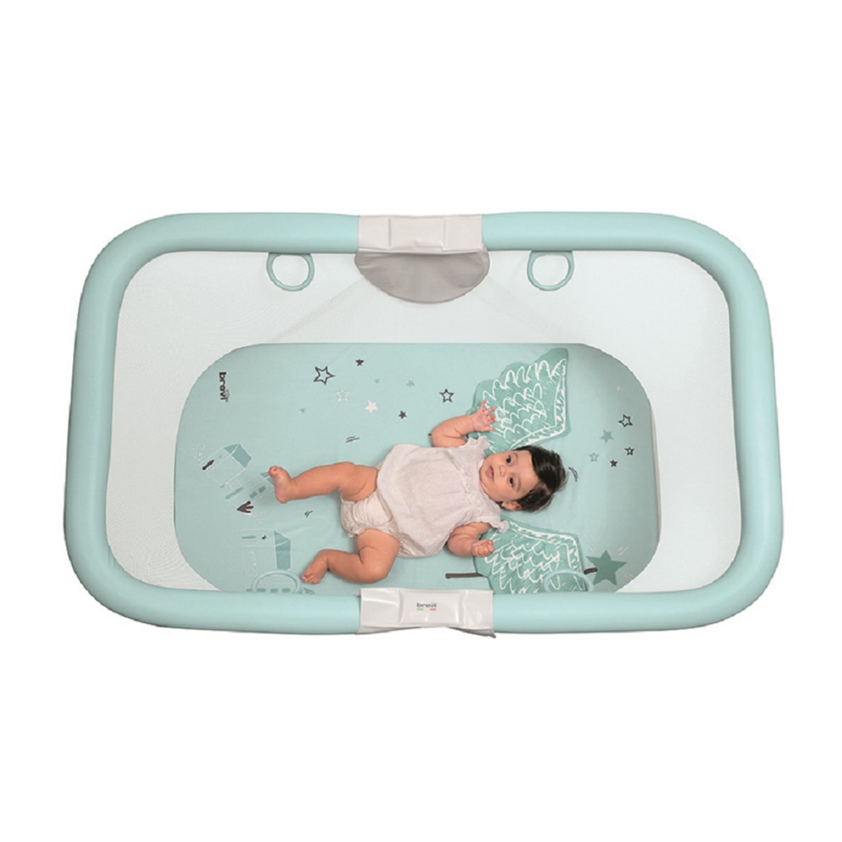 BREVI Parc bébé avec tapis de jeu Soft and Play