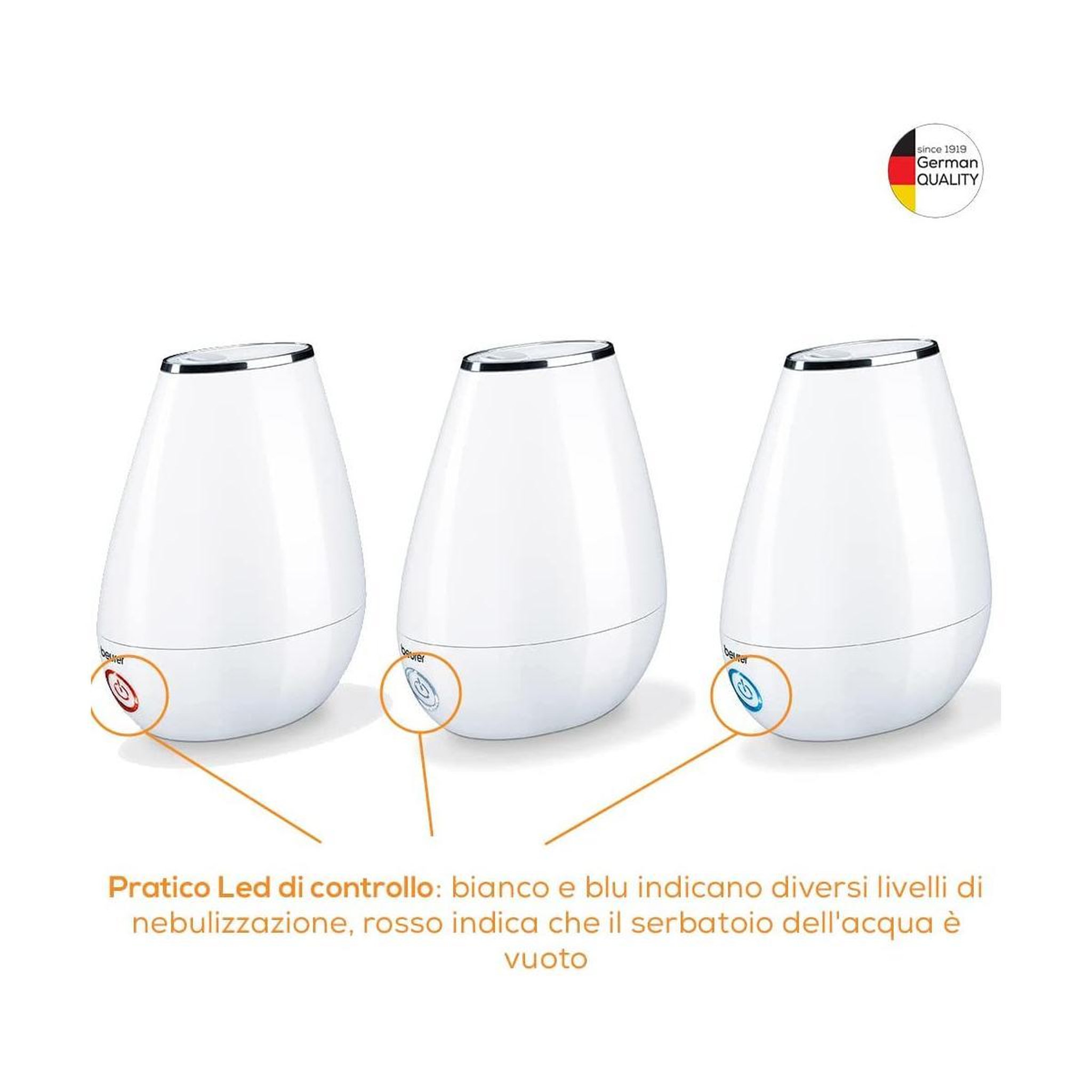 Voir la diapositive 3 : Beurer Humidificateur Beurer LB 37 à technologie ultrasons