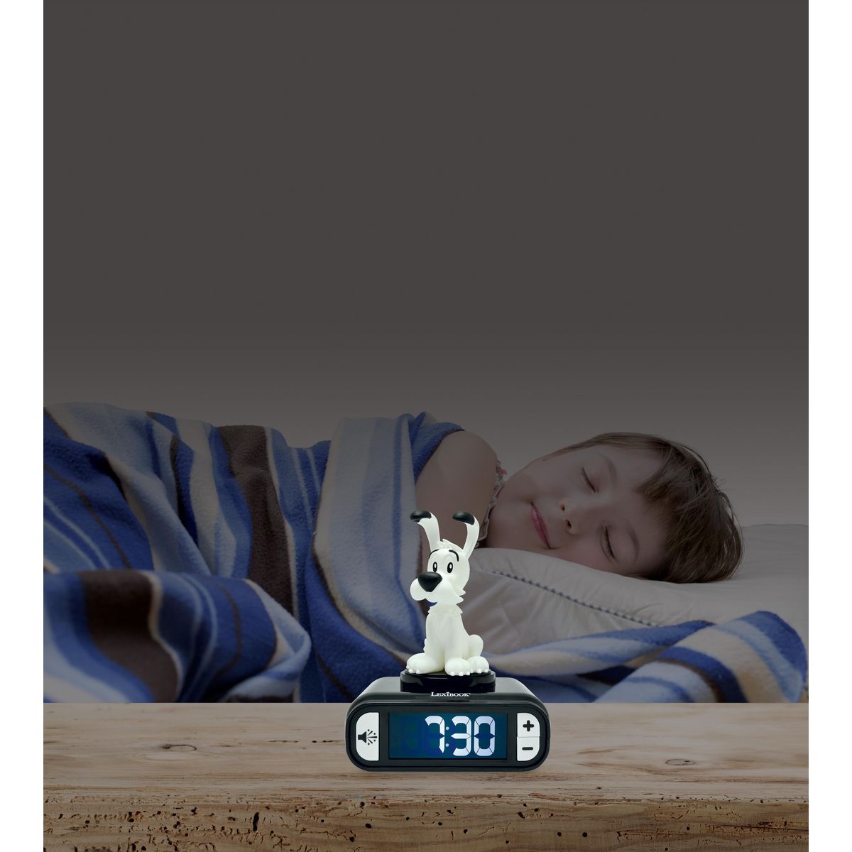 Lexibook Réveil - Veilleuse Idefix avec effets sonores