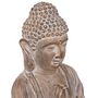 Voir la diapositive 2 : ATMOSPHERA Statuette Déco Bouddha  Effet Bois  45cm Lin