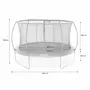 SWEEEK Trampoline rond Ø 430cm gris avec filet de protection intérieur - Venus Inner – Nouveau modèle - trampoline de jardin 4.30m 430 cm |Design | Qualité PRO. | Normes EU.