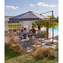 Voir la diapositive 1 : GARDENSTAR Parasol déporté - Aluminium et polyester - D3m - Gris Anthracite