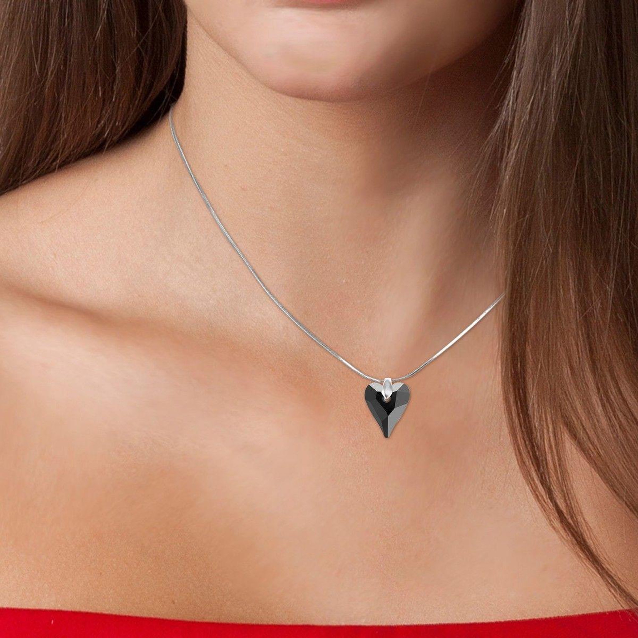 Voir la diapositive 2 : SC CRYSTAL Collier SC Crystal orné de Cristaux scintillants