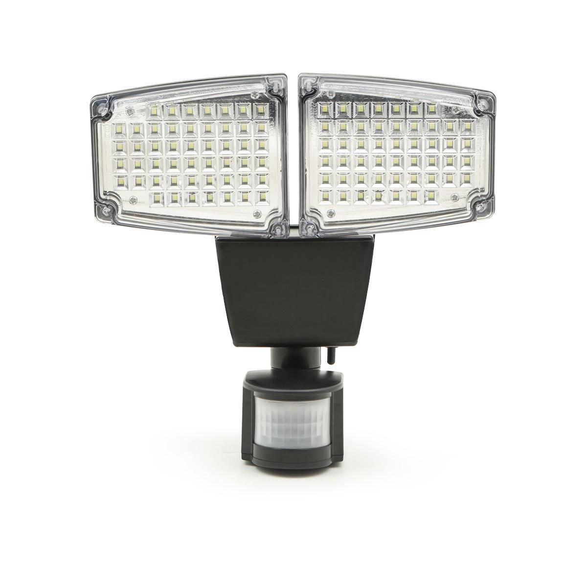 Projecteur solaire 2 têtes LED