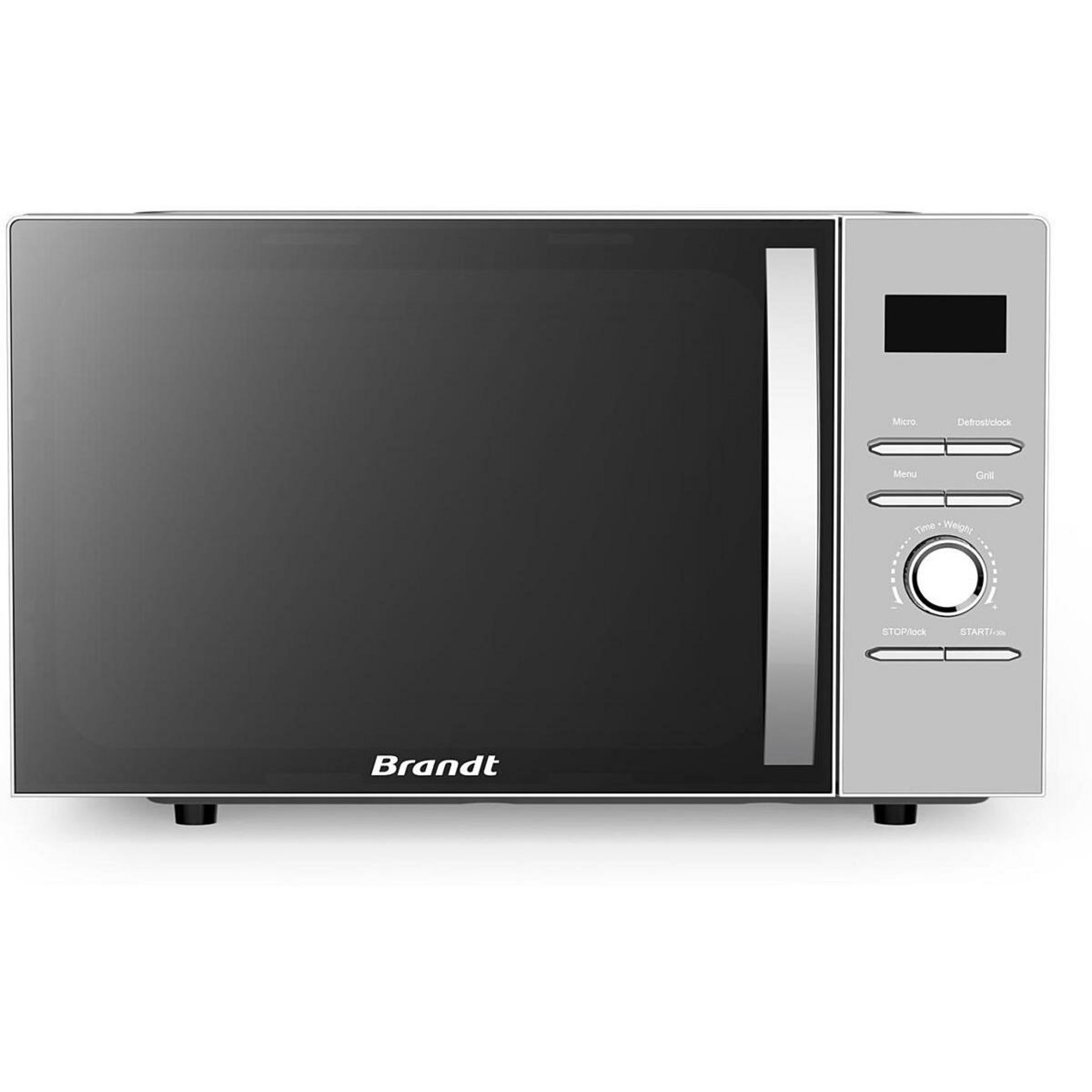 BRANDT Micro-ondes + grill 25l 850w silver - ge2524bgm