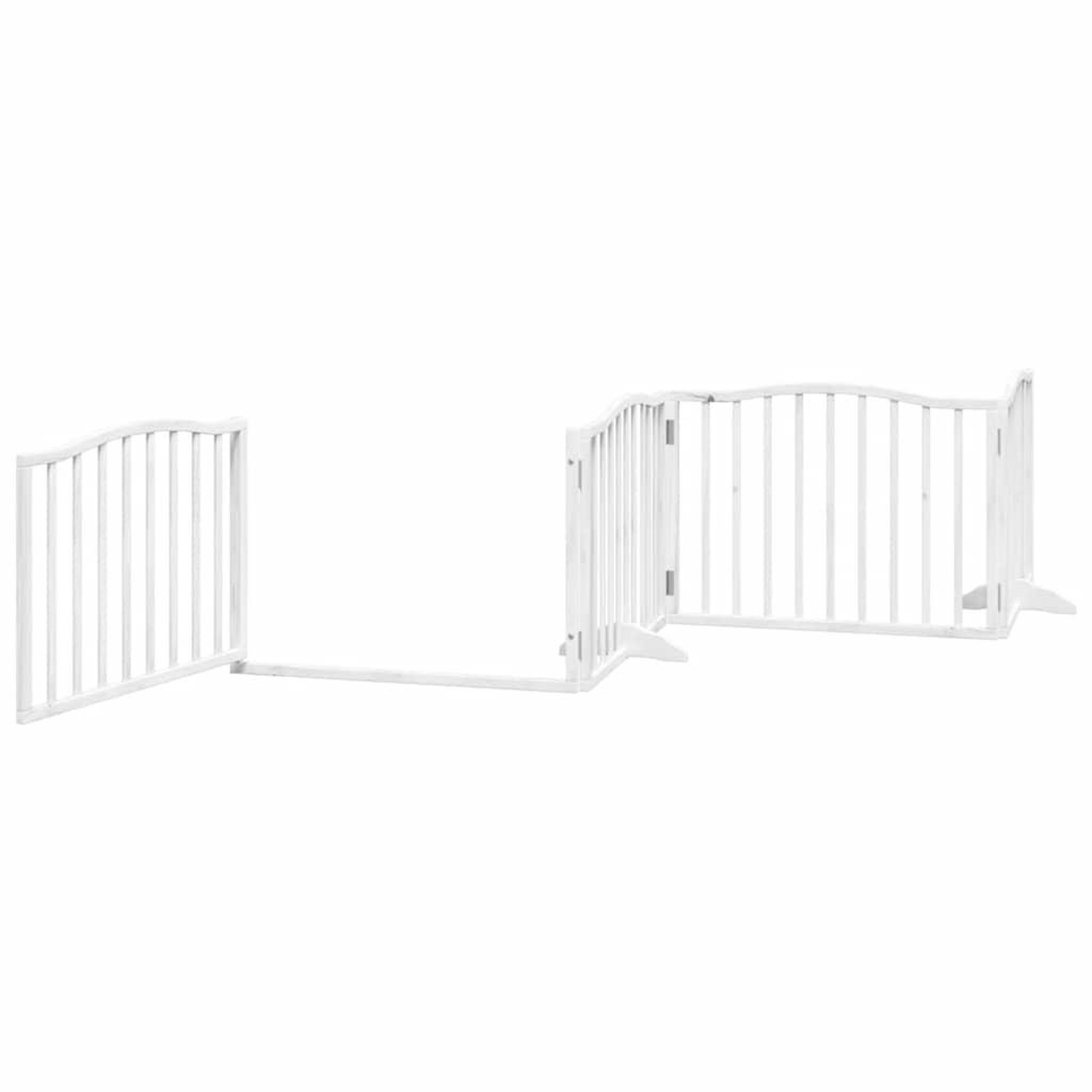 Voir la diapositive 5 : VIDAXL Barriere pour chien porte pliable 12 panneaux bois de peuplier