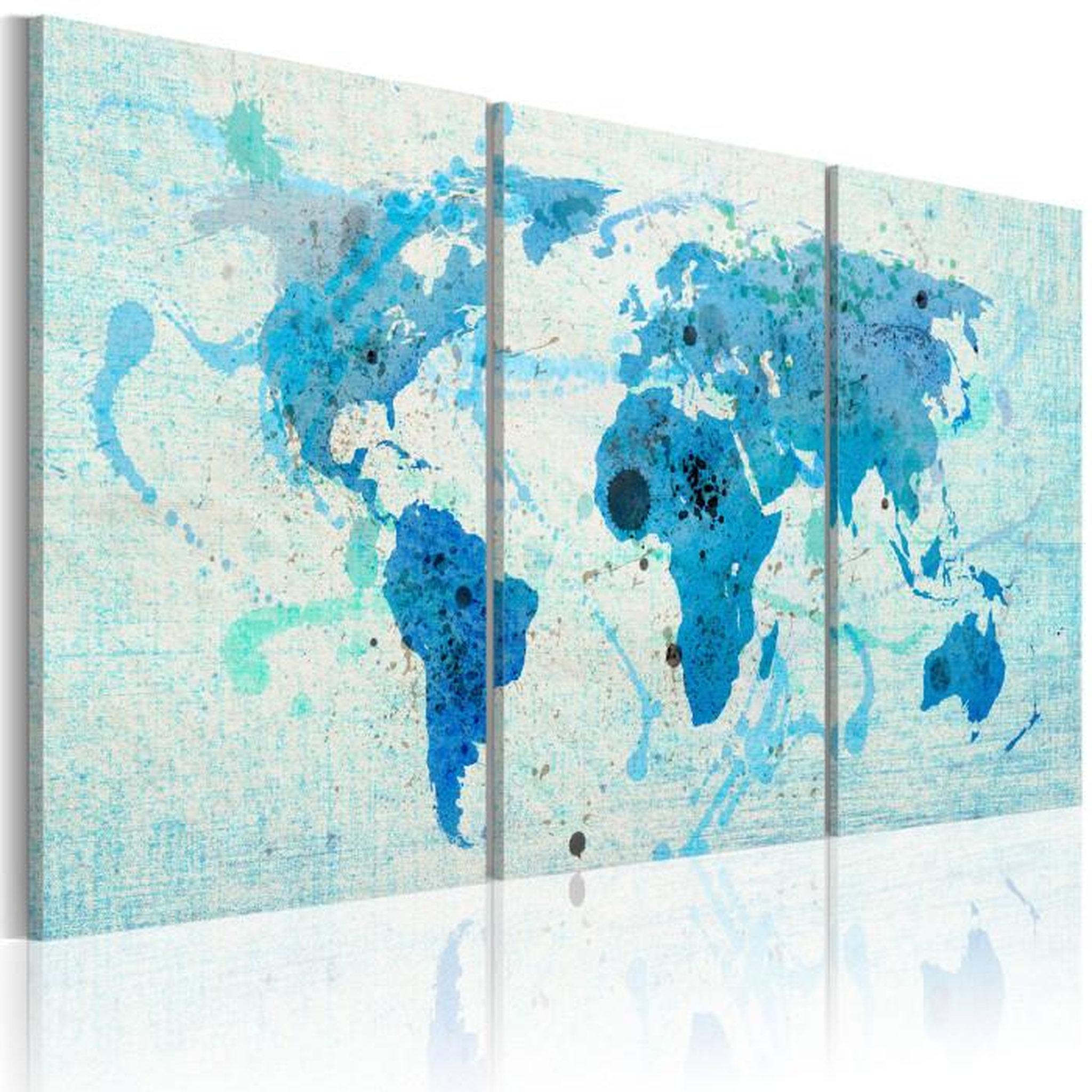 Paris Prix Tableau Imprimé  Continents Comme Les Océans. Coloris disponibles : Multicolore