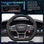 Voir la diapositive 6 : HOMCOM Véhicule électrique enfant Audi RS e-tron GT V. max. 5 Km/h télécommande effets sonores + lumineux blanc