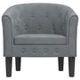 Voir la diapositive 3 : VIDAXL Chaise cabriolet gris fonce velours