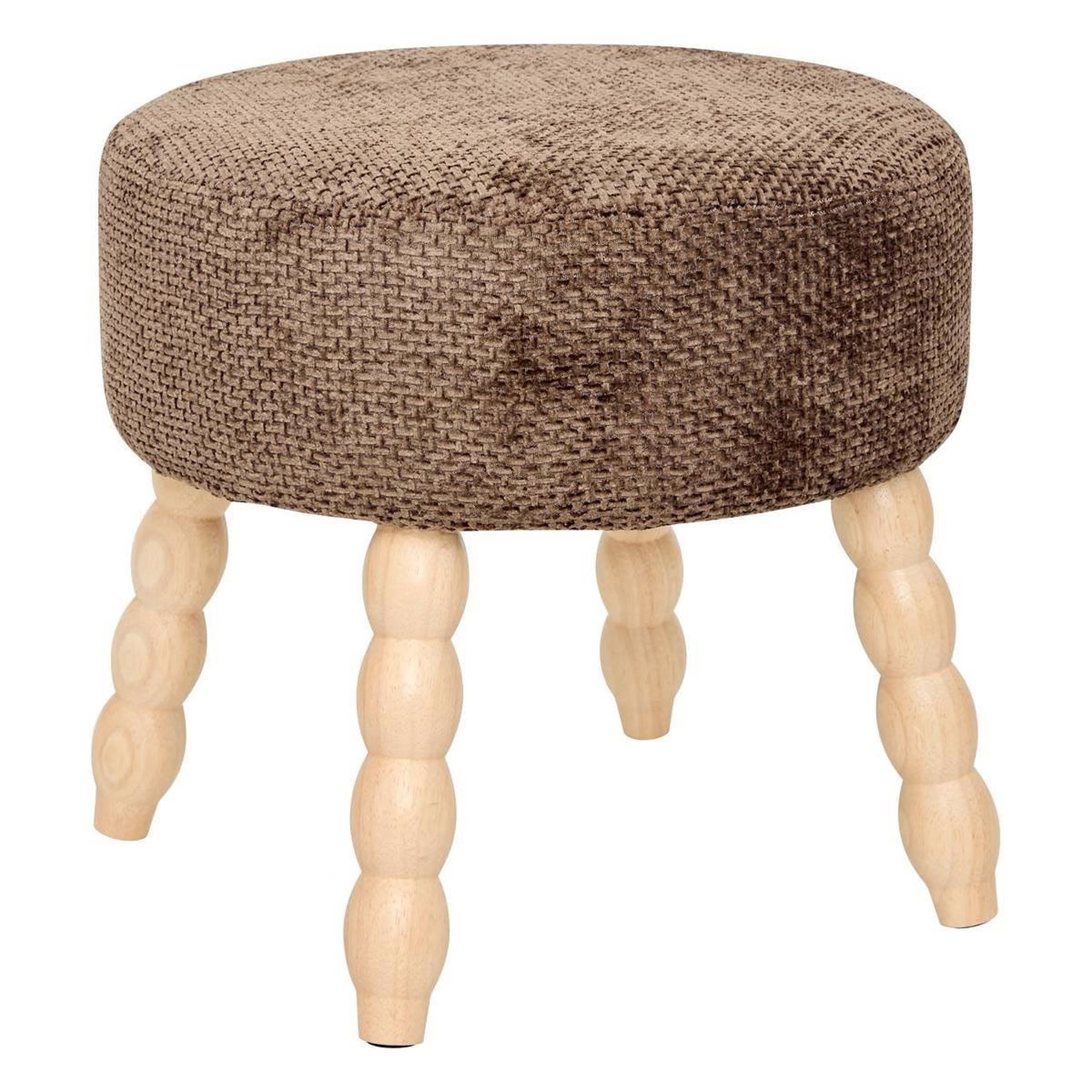 ATMOSPHERA Tabouret d'appoint chenille  spolo  39cm tonka