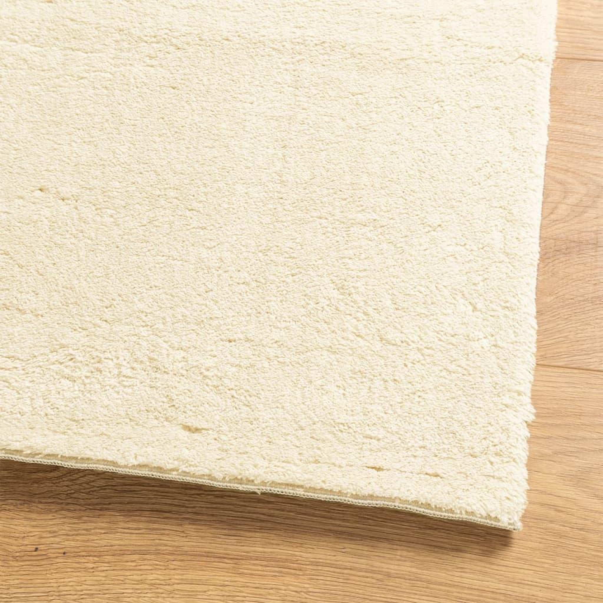 Voir la diapositive 4 : VIDAXL Tapis HUARTE a poils courts doux et lavable creme 80x150 cm