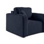 Voir la diapositive 5 : BEST MOBILIER Miro - fauteuil en velours texturé