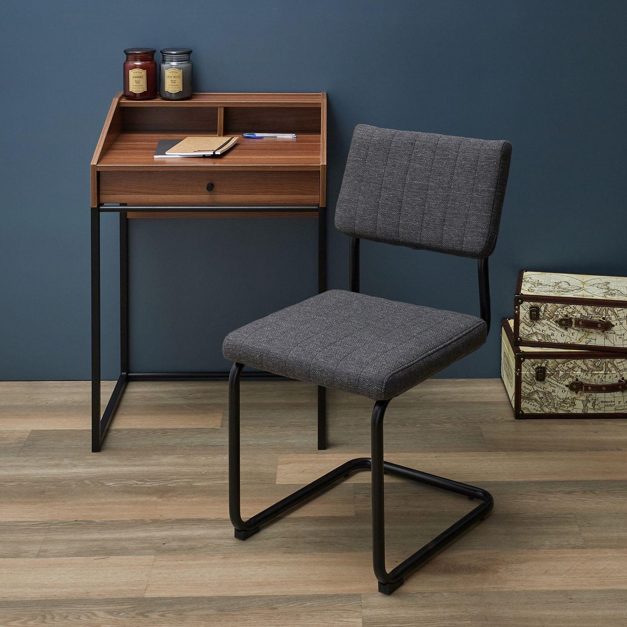 Voir la diapositive 2 : TOILINUX Lot de 2 Chaises Alban