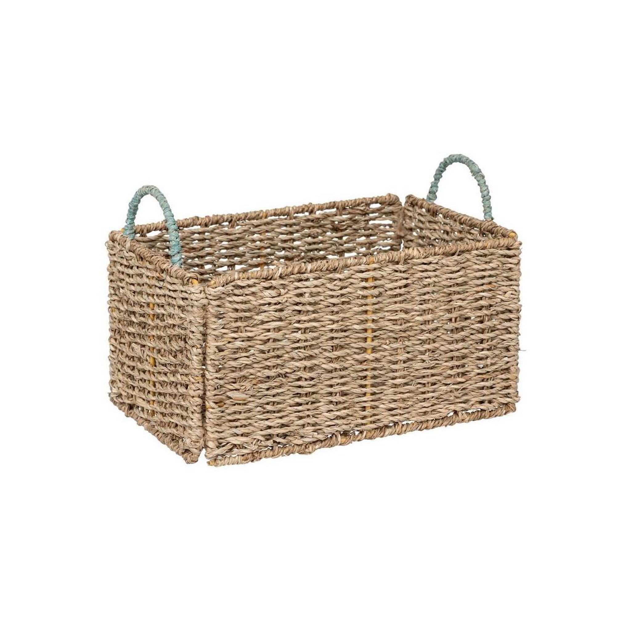 Voir la diapositive 2 : ATMOSPHERA Lot de 3 caisses cagettes déco  palm  38cm beige
