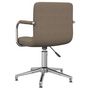 Voir la diapositive 5 : VIDAXL Chaise pivotante de bureau Taupe Tissu