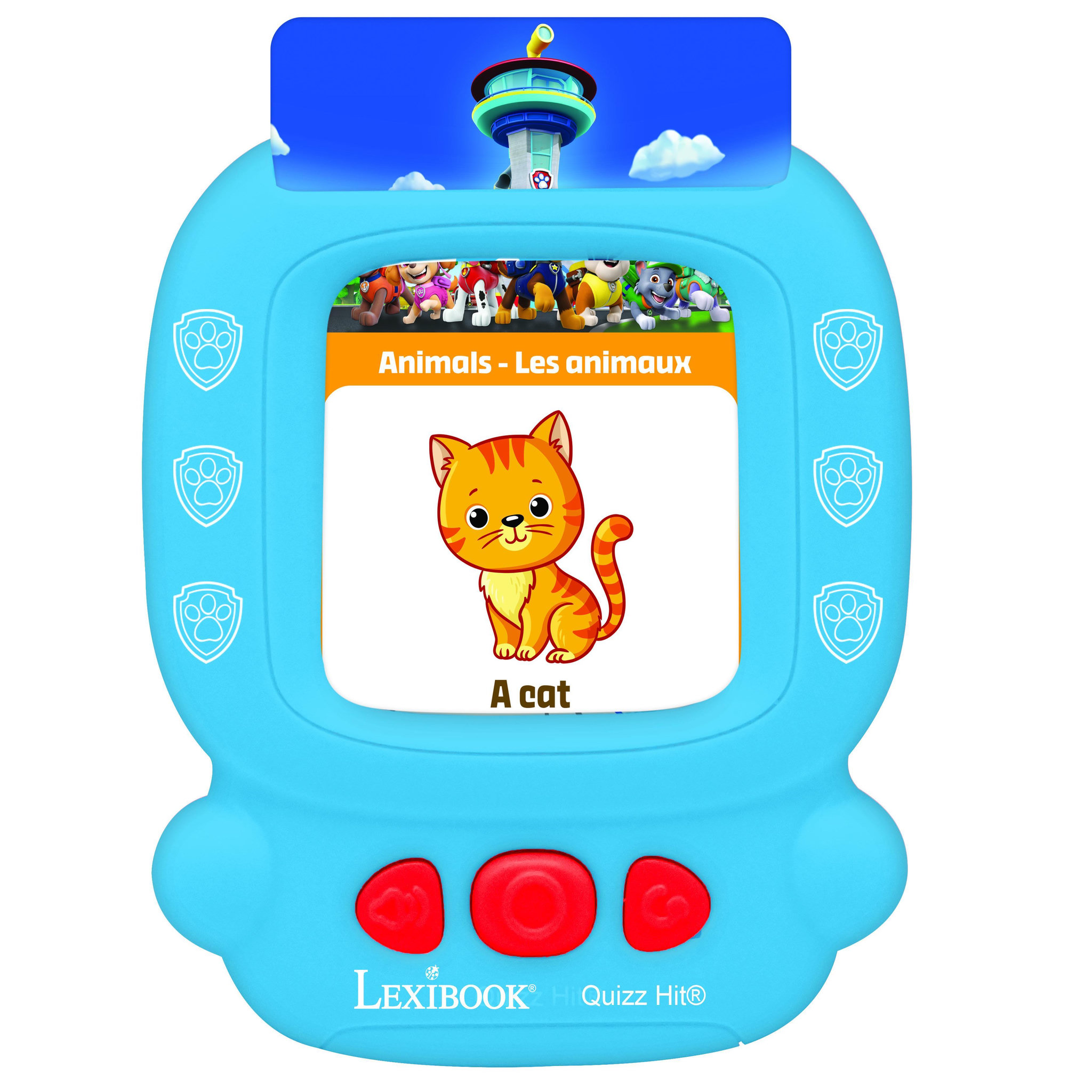 Voir la diapositive 2 : Lexibook Lecteur de cartes interactif parlant bilingue Quizz Hit Pat Patrouille anglais et français