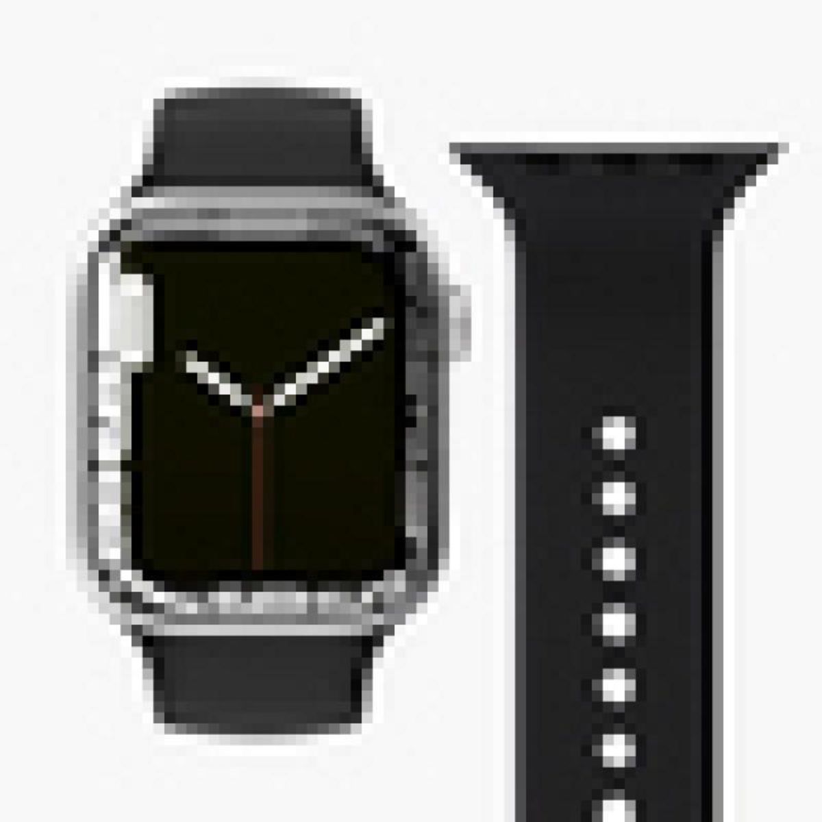 VONMAHLEN VonMählen Watchstrap for Apple Silicone Loop Case 2 Band One black Schwarz (AWS00006)