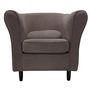 Voir la diapositive 1 : Fauteuil club vintage  tissu polyester MATEO
