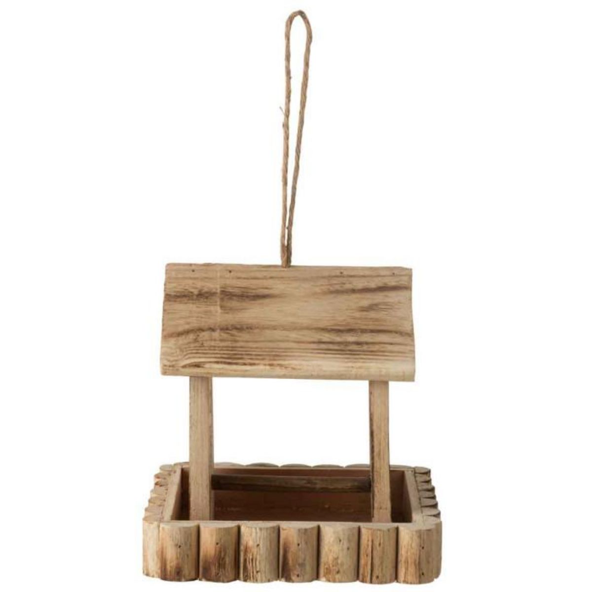 Paris Prix Nichoir pour Oiseaux en Bois  Bordure  24cm Naturel