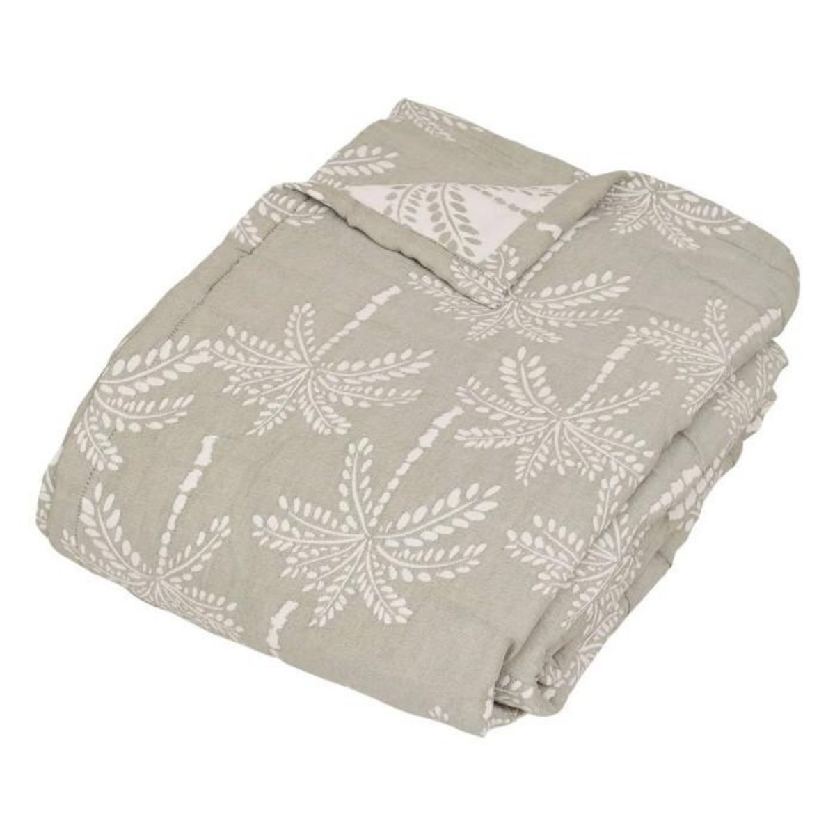 ATMOSPHERA Dessus de Lit Réversible  Nuvia  240x260cm Vert Céladon