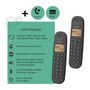 Voir la diapositive 6 : Logicom Téléphone fixe sans fil - LOGICOM - DECT ILOA 255T DUO - Noir - Avec répondeur