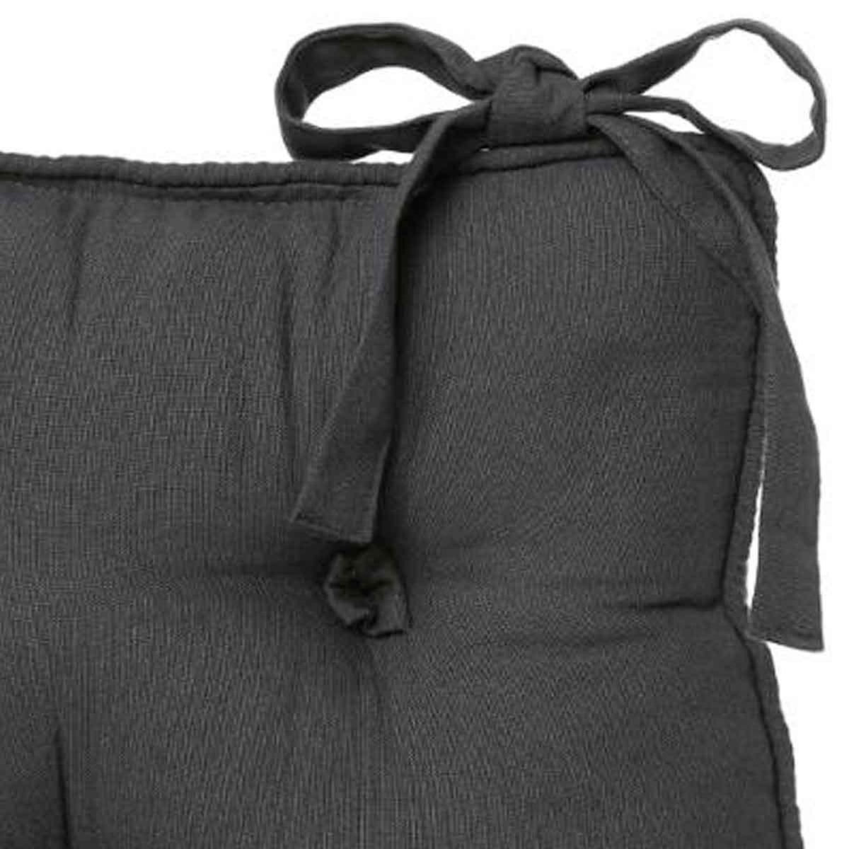 ATMOSPHERA Galette de Chaise  5 Boutons  40x40cm Gris Foncé