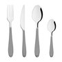 Voir la diapositive 4 : TOILINUX Lot de 2 Ménagères Happy Pop - 48 couverts - Gris
