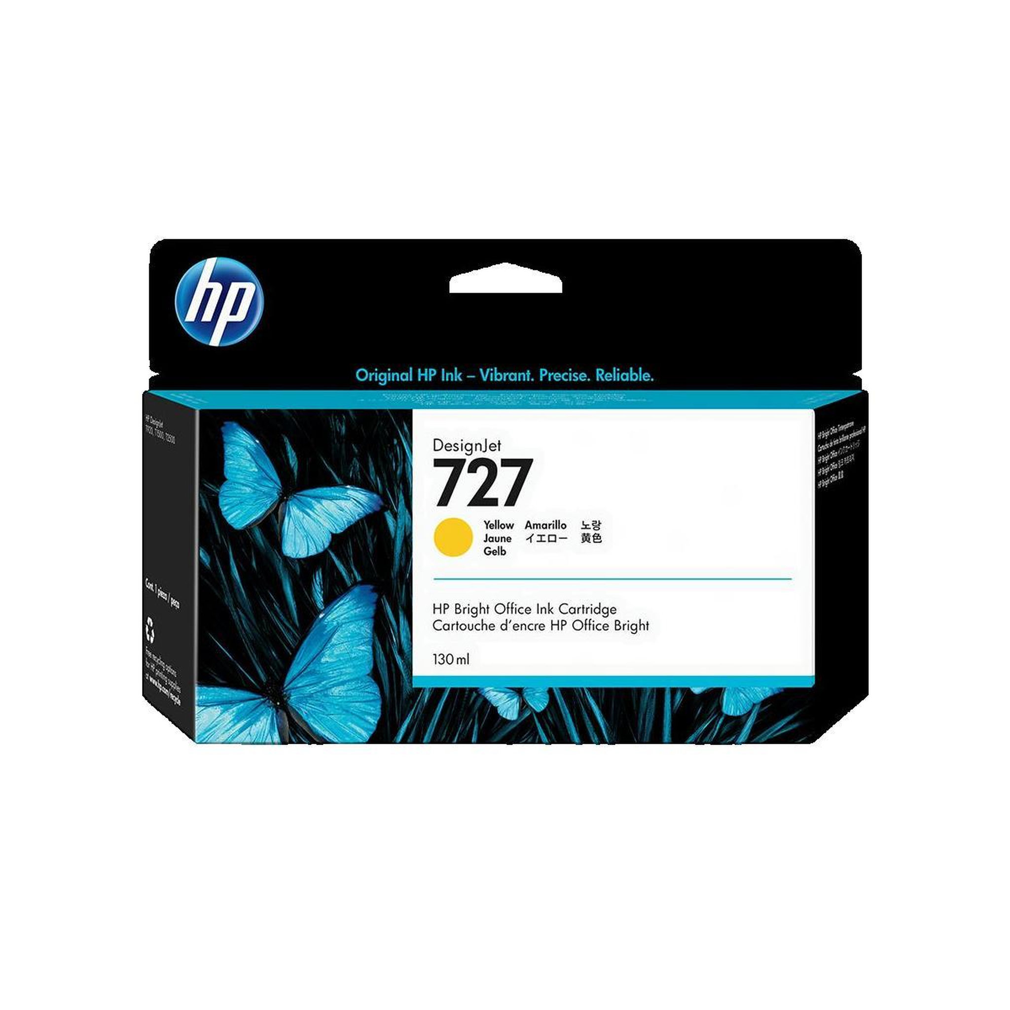 HP Cartouche d'encre HP Jaune Ink 727
