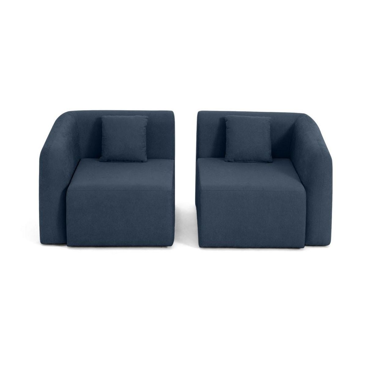 LISA DESIGN Ikare - canapé modulable 2 places - en tissu