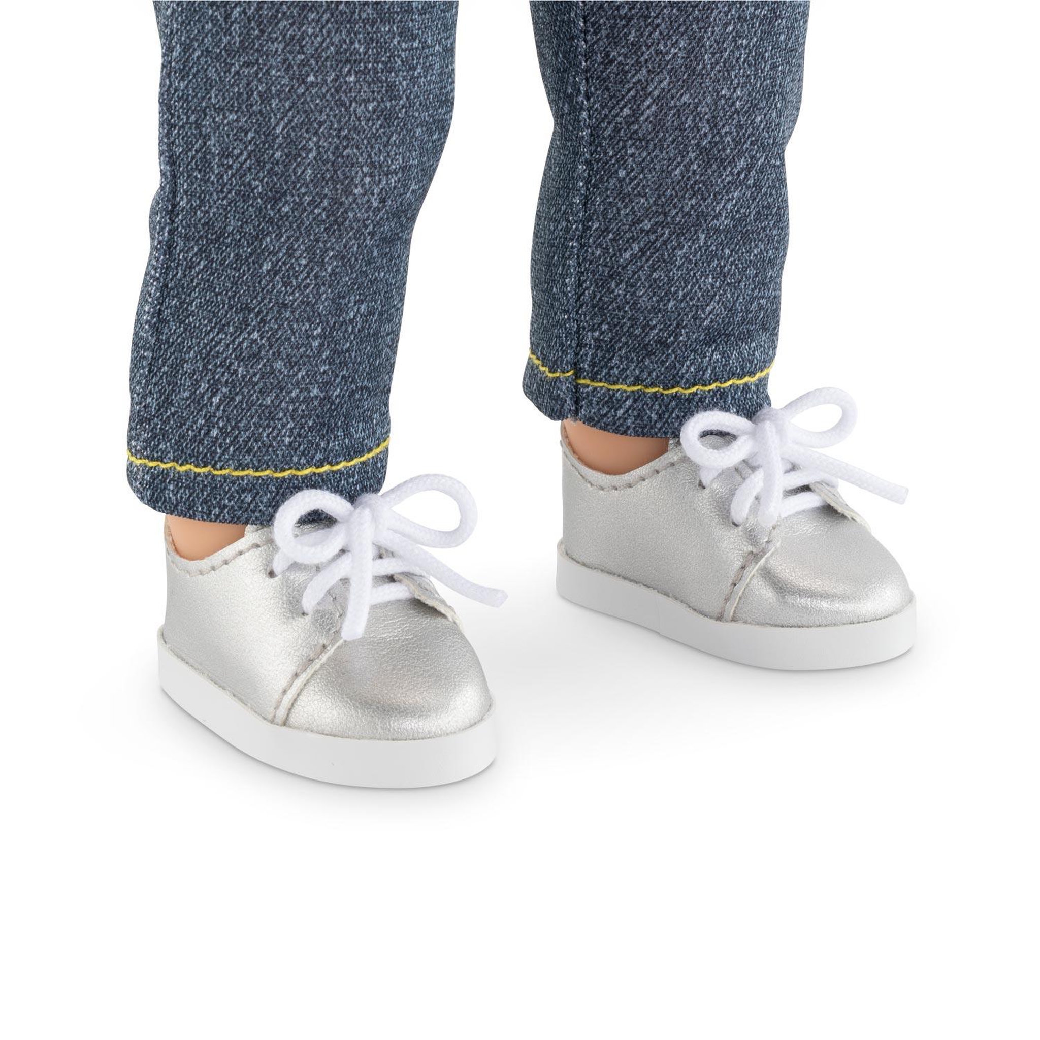 Voir la diapositive 2 : Corolle Chaussures Argentées pour poupée ma Corolle
