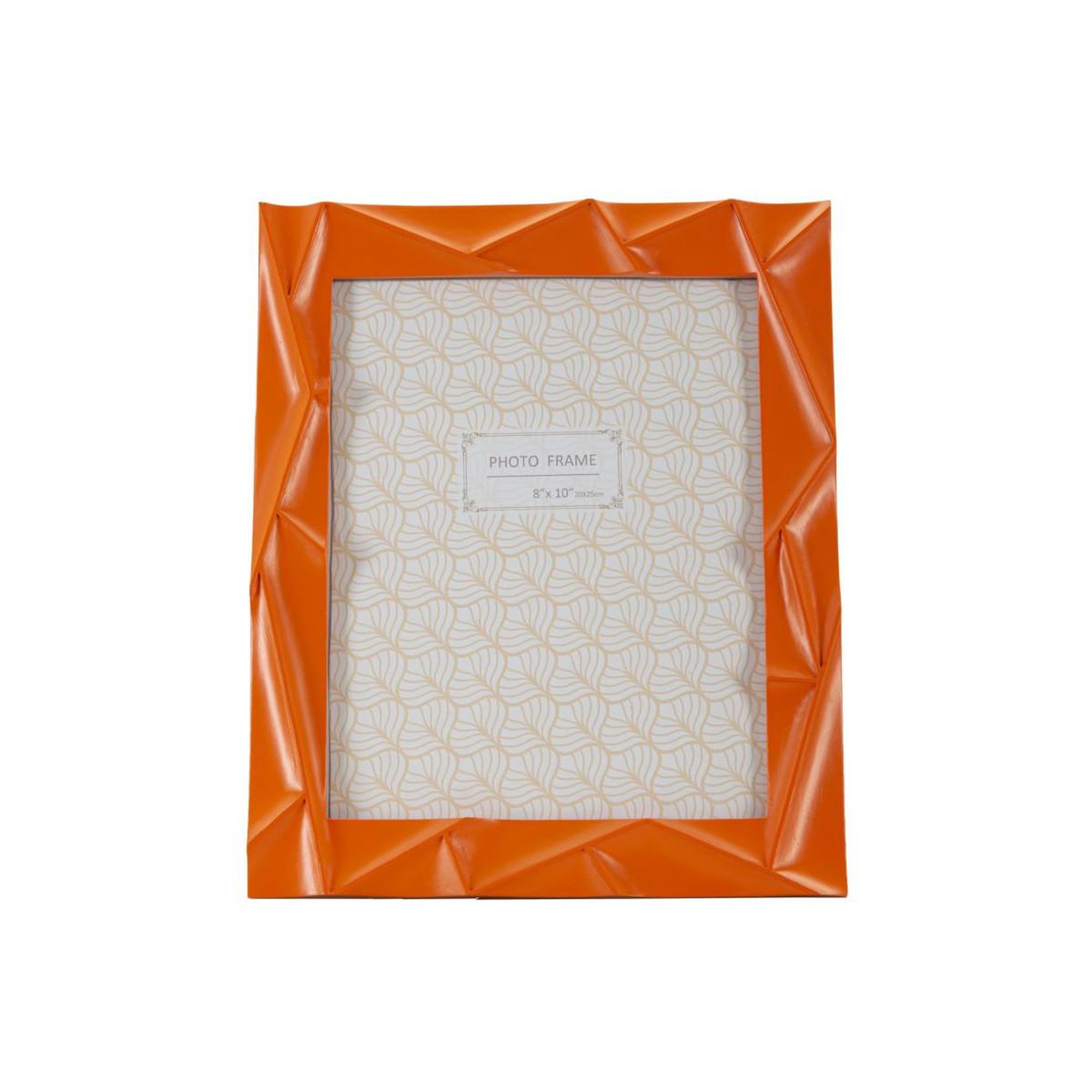 Voir la diapositive 2 : Paris Prix Cadre photo déco en résine  orangy  20x25cm orange