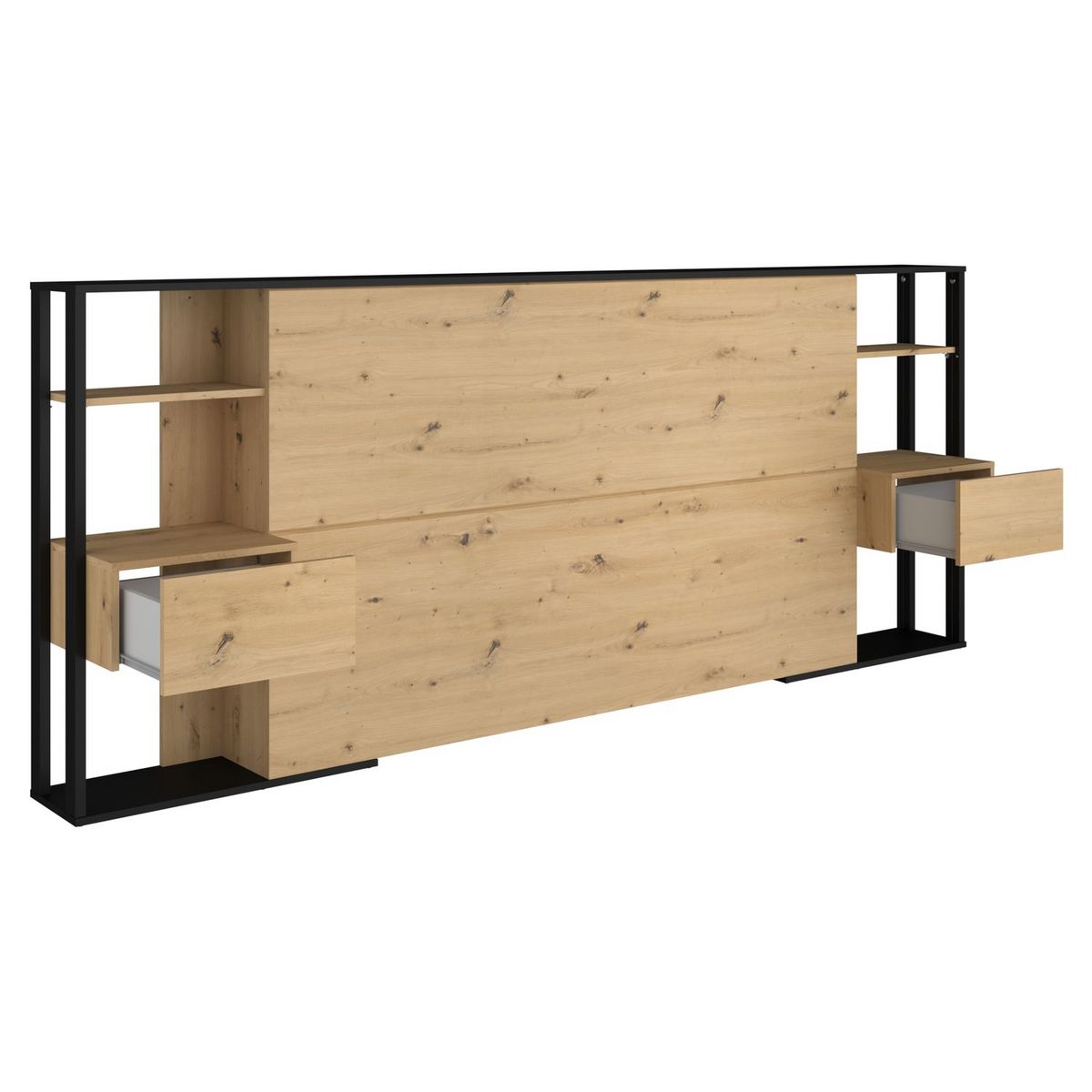 Tête de lit pour lit 140 ou 160 cm avec rangements PAM