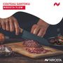 Voir la diapositive 2 : NIROSTA Couteau Santoku 31 cm Nirosta Flow