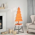 VIDAXL Arbre de Noël en bois pour décoration 100 cm bois de pin massif