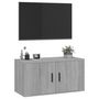 Voir la diapositive 4 : VIDAXL Meuble TV mural Sonoma gris 80x34,5x40 cm