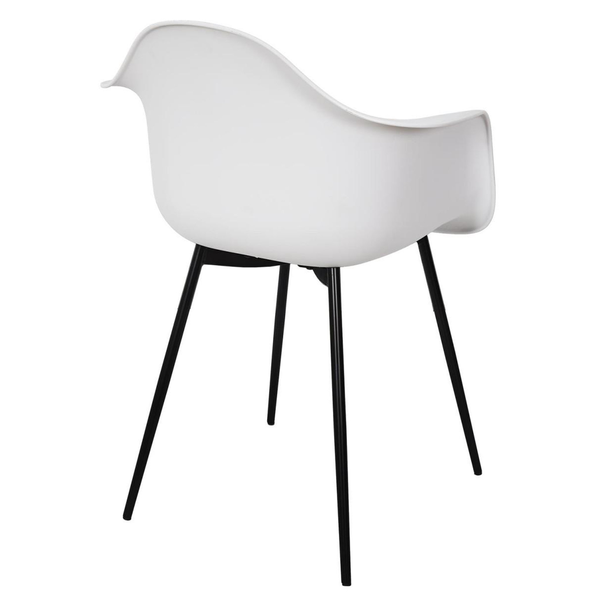 Voir la diapositive 5 : The Home Deco Factory Lot de 4 chaises fauteuil  gustav  85cm blanc