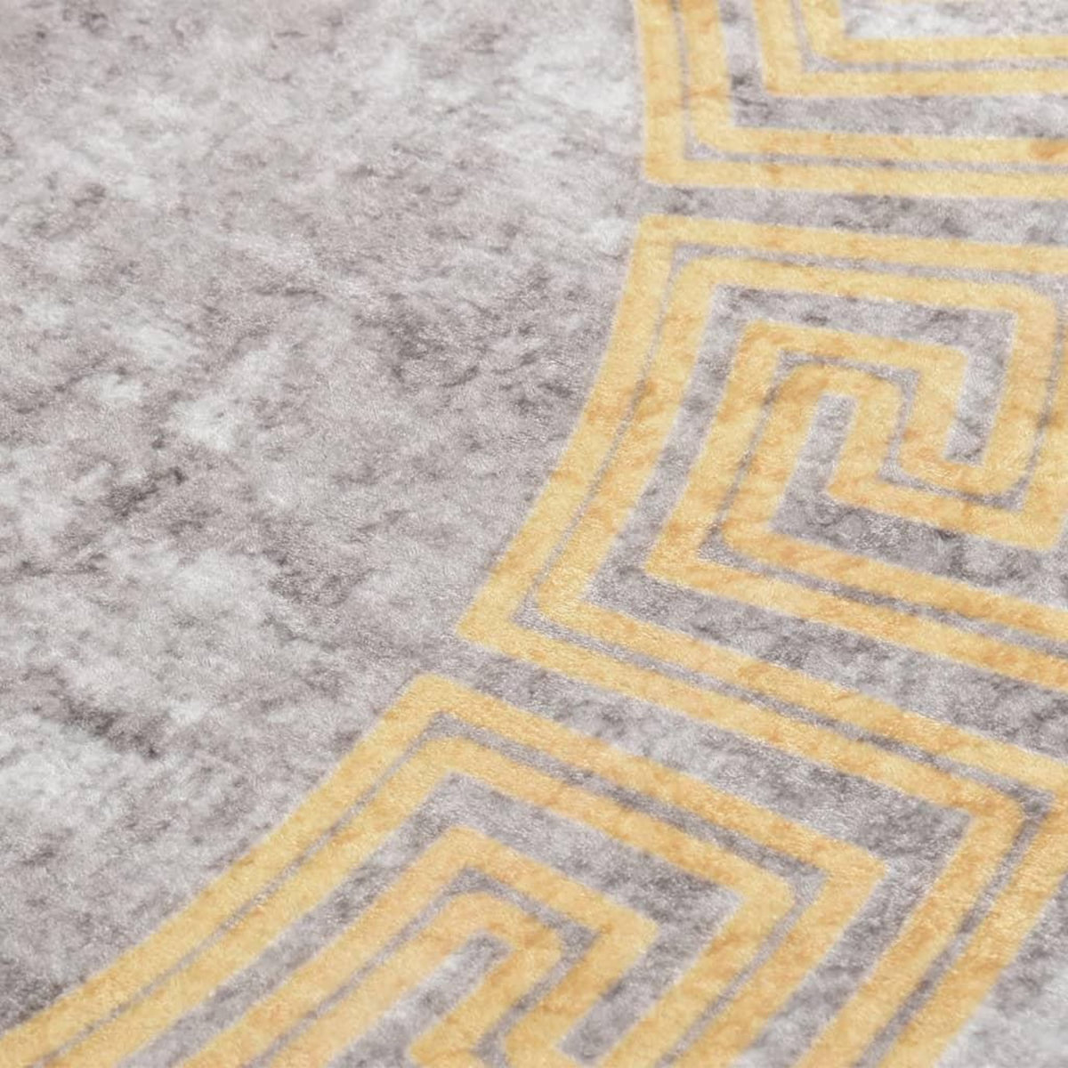 VIDAXL Tapis lavable antiderapant φ120 cm gris