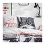 Voir la diapositive 2 : Today Parure de lit - TODAY - JAVA - 2 personnes - 240x220 cm - Coton - Imprimé Manga - Blanc