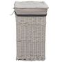 Voir la diapositive 3 : VIDAXL Panier a linge Blanc Saule