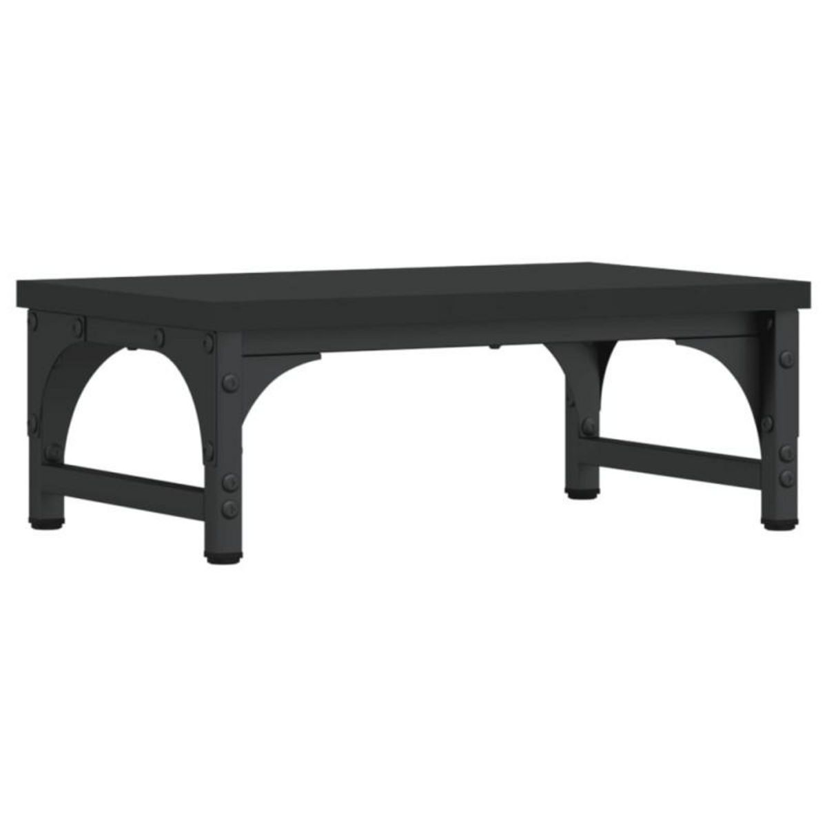 VIDAXL Support de moniteur noir 37x23x14 cm bois d ingénierie