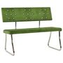 Voir la diapositive 1 : VIDAXL Banc 110 cm Vert clair Velours