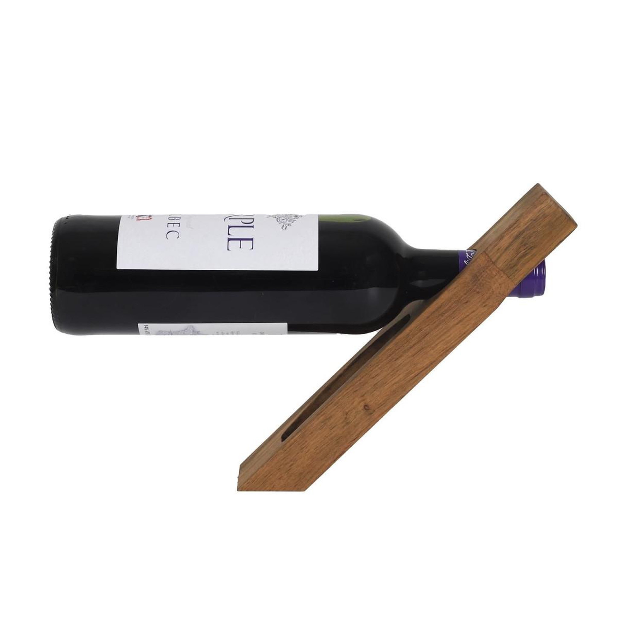 The Home Deco Factory Support à bouteille de vin  acacia  26cm marron