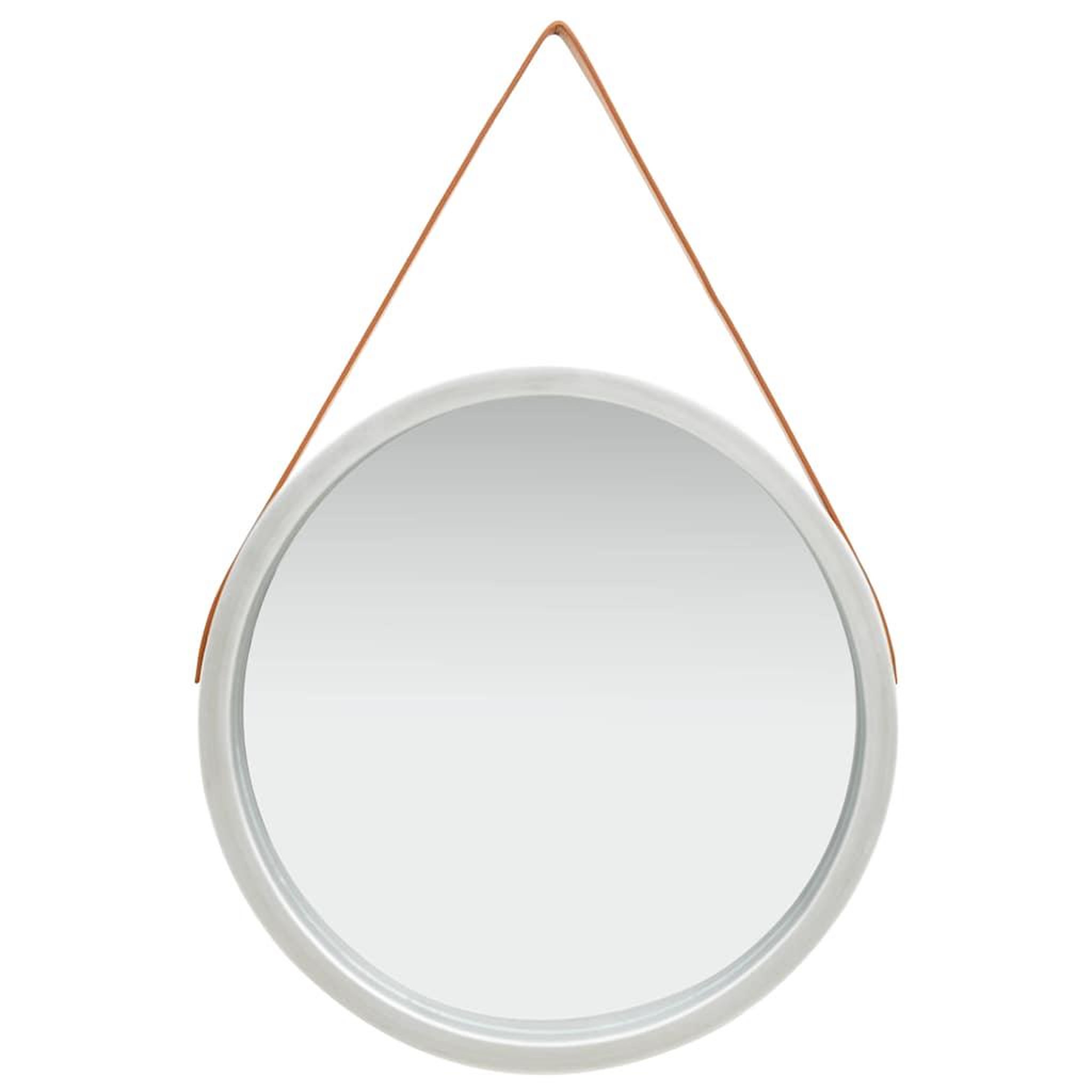 VIDAXL Miroir mural avec sangle 60 cm argente