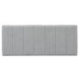 Voir la diapositive 2 : MARCKONFORT Tête de lit tapissée Creta 160x60 cm Couleur Gris, 8 cm d'épaisseur