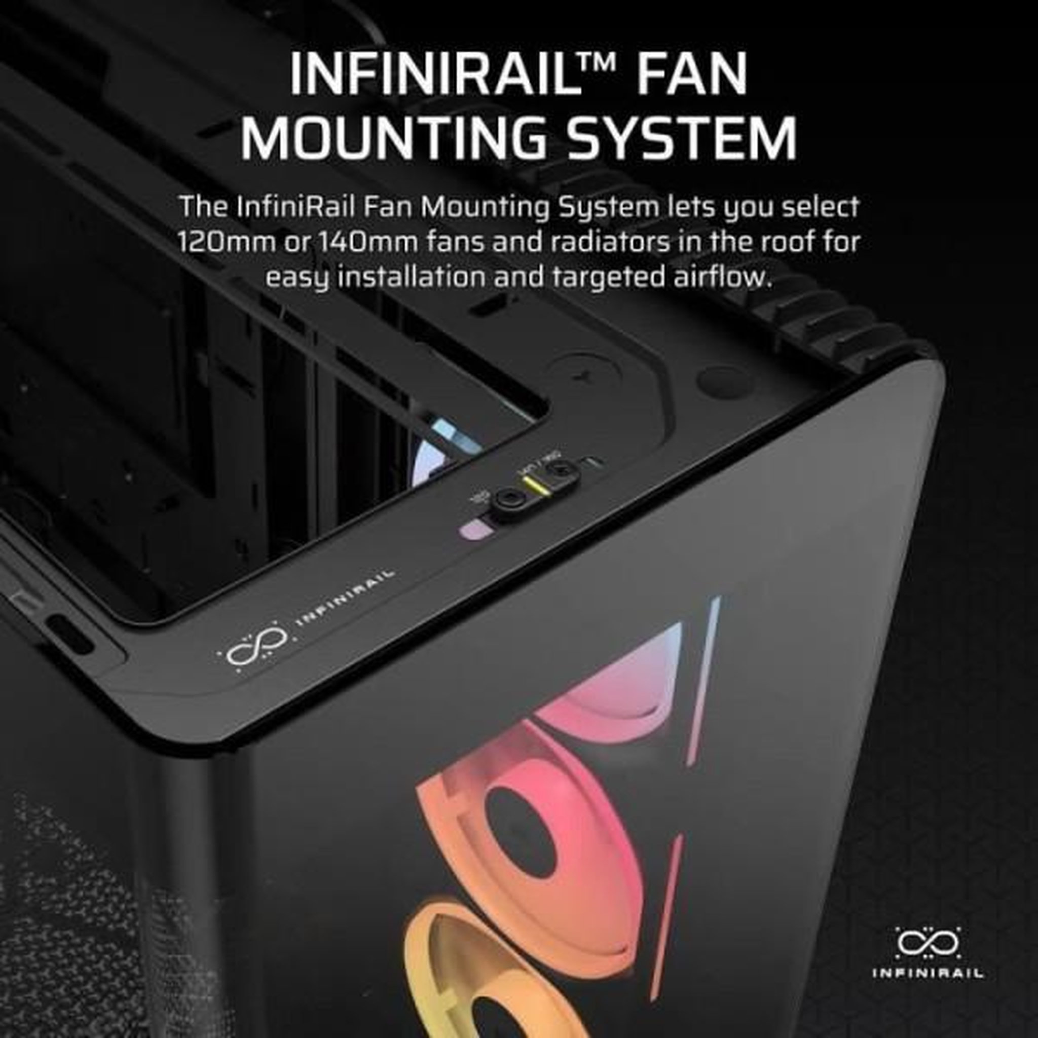 Voir la diapositive 6 : Corsair Boitier pc - corsair - frame 4500x lx-r rgb tempered glass mid-tower - 2 radiateurs - noir